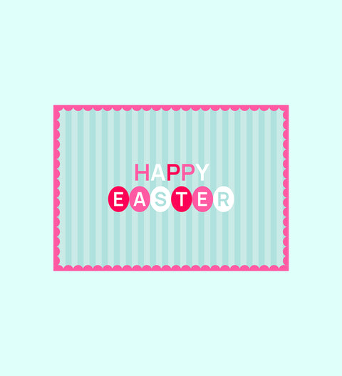 A festive add-on to your chocolate gift, customised with your message to make Easter extra special. Happy Easter message card.
