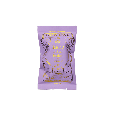 Purple packaging of 'Love & Co' with gold text on a white background