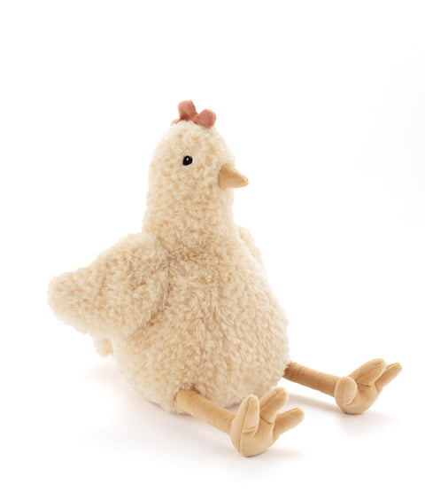 A soft plush chicken toy made for cuddles and cosy moments. Perfect for kids, collectors, and farm-loving homes.