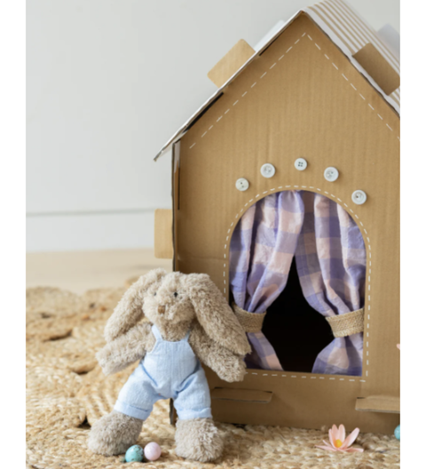 Honey Bunny plush toy with a sweet brown nose, ultra-soft cuddly bunny inspired by playful adventures
