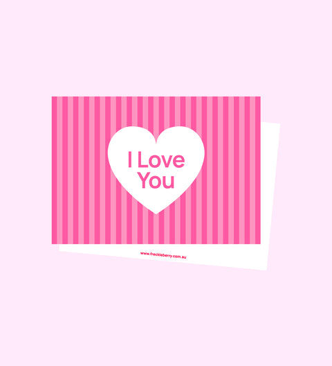 I Love You Message Card