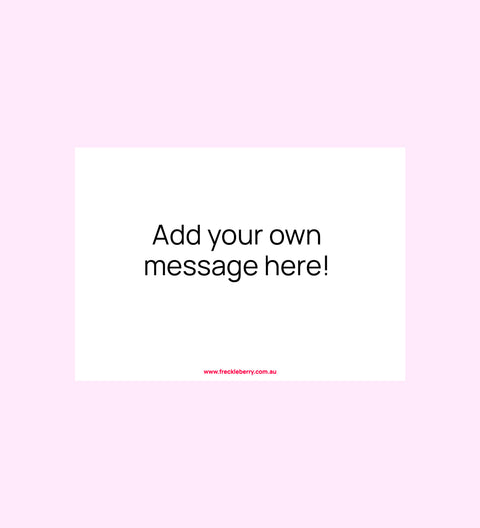 I Love You Message Card - Add message - back