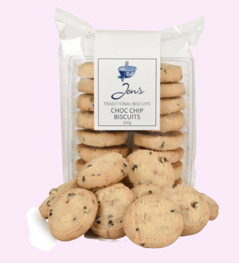 Jen' traditional chocolate chip cookies. 