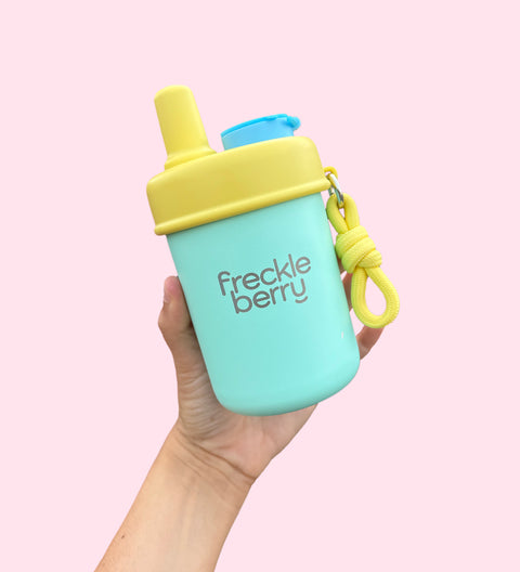 A fun, reusable drink bottle with fruit infuser, perfect for keeping kids hydrated with naturally flavoured water.