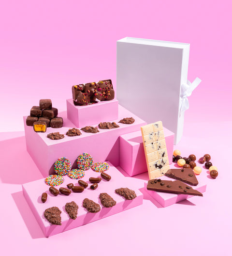 Luxury 'Ultimate Indulgence' Chocolate Hamper - with Plain Hamper Box