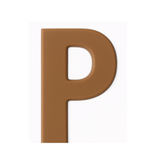 Milk Chocolate Letter P