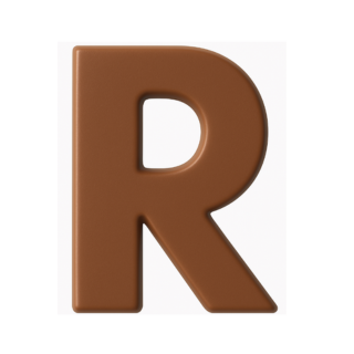 Milk Chocolate Letter R