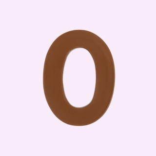 Milk chocolate number 0 Freckleberry