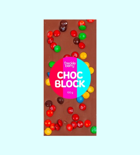 Premium Belgian chocolate (available in 3 variants - dark, white or milk chocolate) topped with colourful mini M&M®’s – a fun and crunchy treat for all ages.