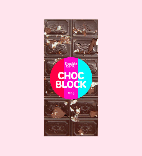 Rich Belgian dark chocolate blended with refreshing mint slice pieces for a cool, indulgent treat.