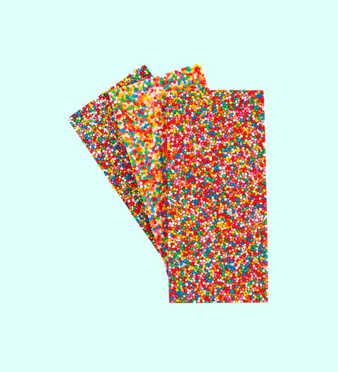 Premium Belgian chocolate freckle blocks wrapped available in milk, dark or white flavours - perfect for any occasions.