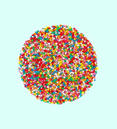Premium Belgian chocolate and topped with colourful sprinkles – perfect for gifting or sharing.