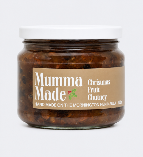 Mumma Made Christmas Fruit Chutney. Homemade with home grown ingredients