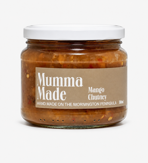 Sweet and zesty chutney, bursting with ripe mango and spices — perfect with curries, grilled meats, or cheese platters.