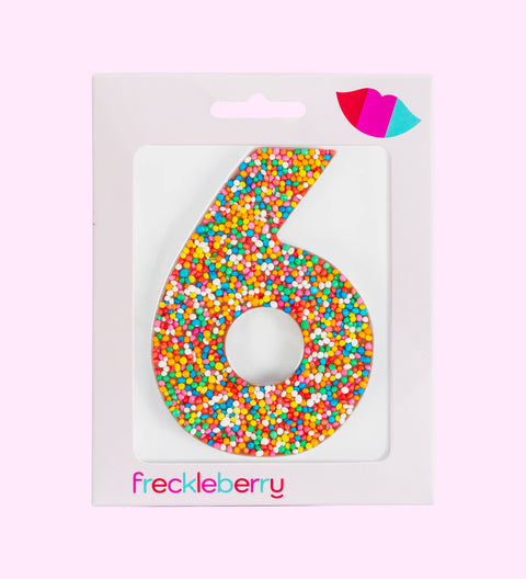 Chocolate number 6 - perfect for birthdays anniversary's, cake toppers