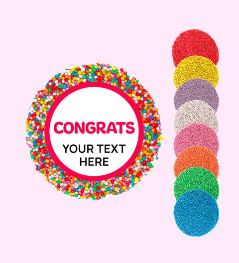 Personalised 40g Single Freckle - Congrats - Custom Text