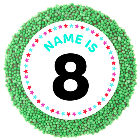 Personalised 40g Single Freckle - Happy Birthday - Green