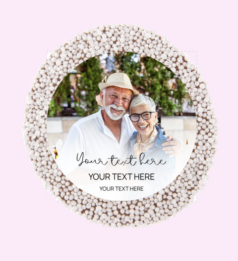 Personalised 40g Single Freckle - Wedding  White Chocolate Freckle