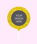 Personalised Chocolate Round Freckle Pop - Yellow