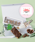 An indulgent selection of premium Belgian chocolates and a choice of celebration drink, customised for festive gifting and holiday cheer.