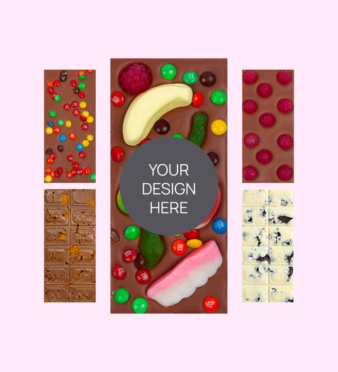 Personalised Gourmet Chocolate Block - Custom Design Upload