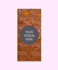 Premium Biscoff Caramel Crunch Belgian Milk Chocolate Block, customised with your uploaded design, perfect for unique gifts or special occasions. 