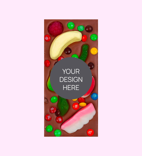 Personalised Gourmet Chocolate Block - Custom Design Upload - Party Mix Block