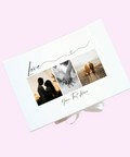 Premium Belgian chocolates customised with your photo and heartfelt text for an unforgettable gift.