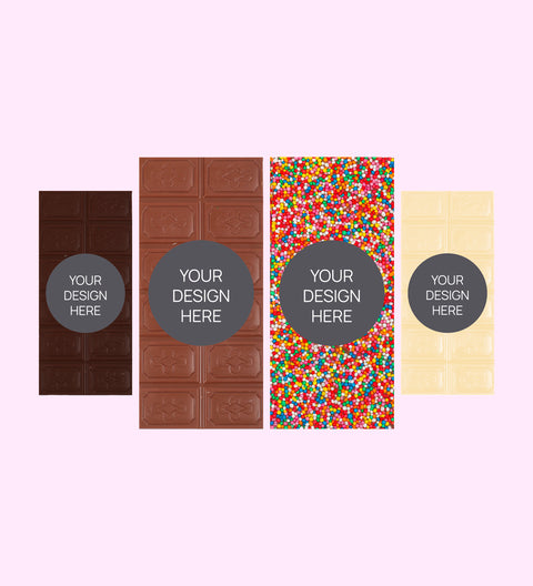 Personalised Premium Belgian Chocolate Block - Custom Design Upload