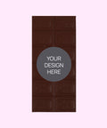 Rich, handcrafted Belgian plain dark chocolate customised with your uploaded design.
