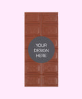 Rich, handcrafted Belgian plain milk chocolate customised with your uploaded design.
