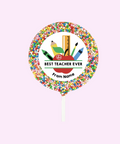 Creamy Belgian milk chocolate pop covered in colourful sprinkles, customised with your message for a thoughtful teacher’s gift.