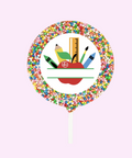 Creamy Belgian milk chocolate pop covered in colourful sprinkles, customised with your personalised message for a thoughtful teacher’s gift.