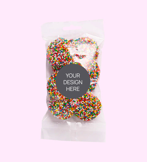 Personalised Sweet Treat Bags - Custom Design Upload - Milk Chocolate Freckle