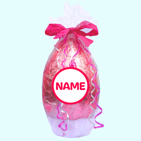 1kg Giant Chocolate Easter Egg - Personalised Name Option