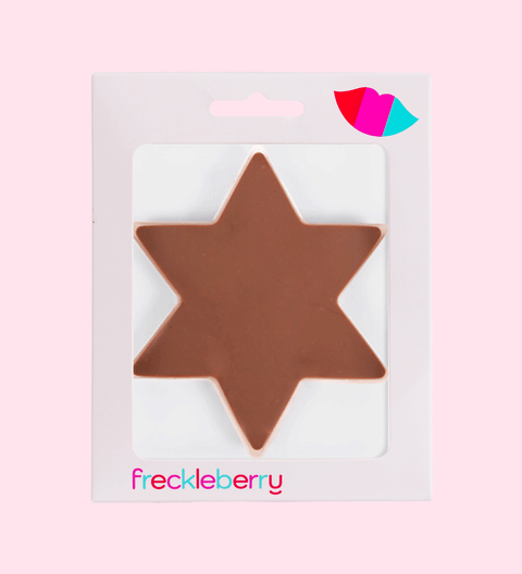 Premium Belgian milk chocolate star – a simple yet delicious treat perfect for Christmas gifting or festive celebrations.