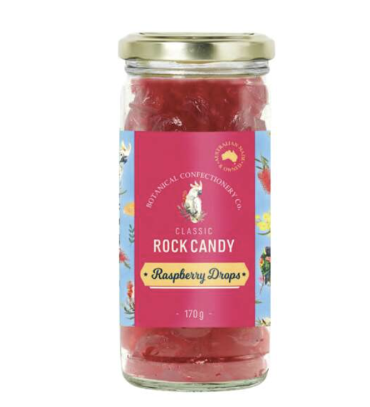 Fruity Raspberry Drops Raspberry Drops Rock Candy – Freckleberry Chocolate Factory