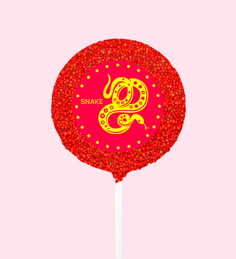 Round Snake Red Freckled Pop
