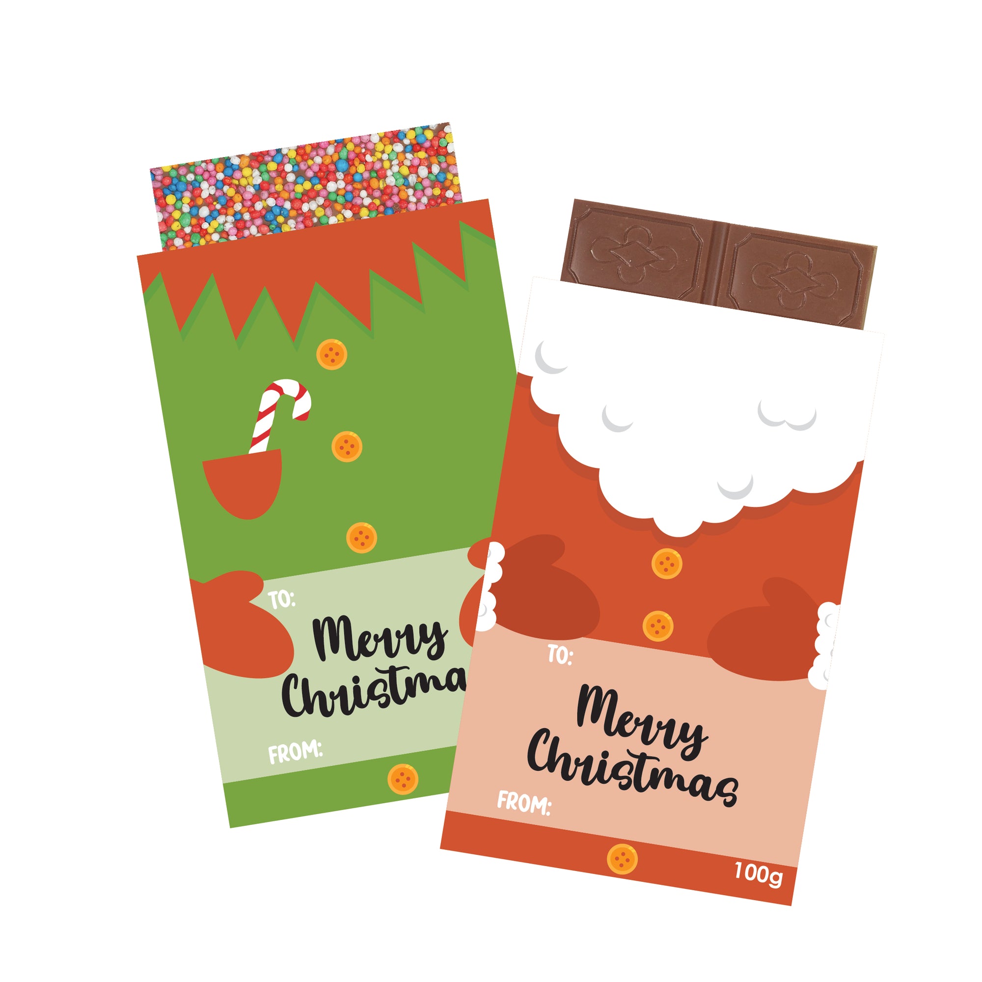 Christmas Assorted Chocolate Blocks - Character Sleeves