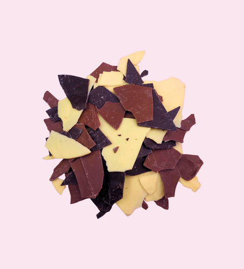 Premium Chocolate Shards – Dark, Milk & White