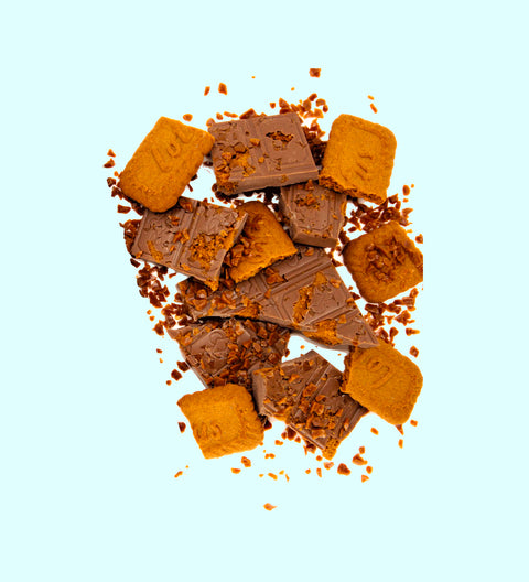 Creamy Belgian milk chocolate loaded with crunchy Biscoff and gooey caramel for the ultimate sweet treat.