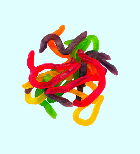 Fruity, chewy snake-shaped lollies made gluten free, perfect for sharing, gifting, or enjoying anytime.