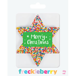 Christmas Freckle Star - Merry Christmas