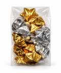 Gold and silver milk star chocolates 