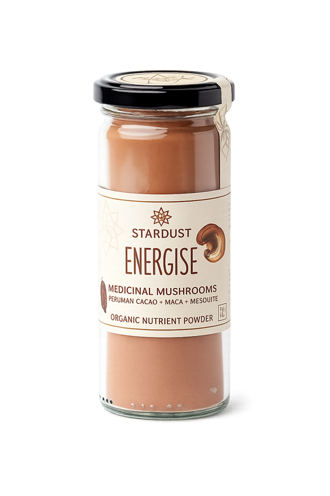 Medicinal Mushrooms, Nutrient Powder, organic, drink, smoothie, gifting, health, balanced