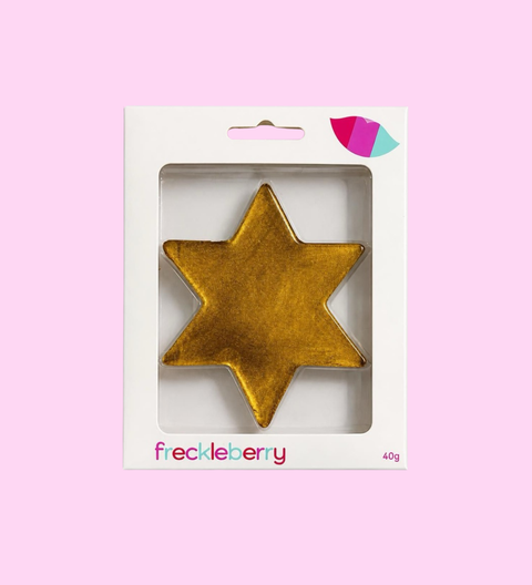 Gold Chocolate Star I Freckleberry