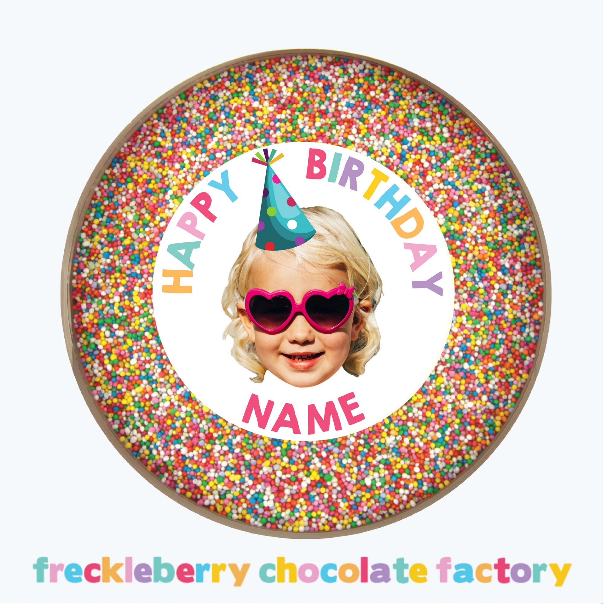 Personalised 220g Giant Freckle - Happy Birthday Hat