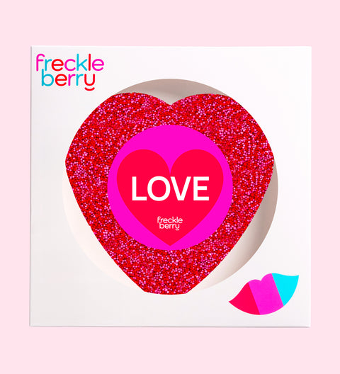 Valentine's - Giant Multi Freckle Heart - Happy Valentine's Day