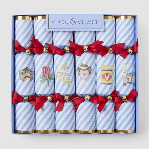Vixen and Velvet Christmas bonbons Australiana, gifting, gifts, freckleberry, dinner, meal, sharing