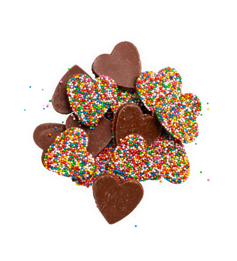 Milk Chocolate Freckles - Hearts